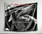 Balenciaga Doberman Flannel Sofa Throw Blanket Luxury Brand Cover BA008